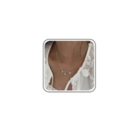 TseenYi Shell Starfish Pendant Necklace Shell Star Necklace Gold Paper Clip Chain Pendant Necklace Small Crystal Pendant Necklace Cowrie Starfish Necklace Surfer Beach Necklace, Zinc, No Gemstone