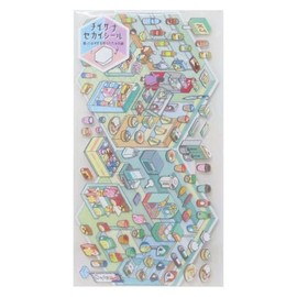 Kamio Japan Sticker Chiisanasekai Seal Convenience na Omise, 224795