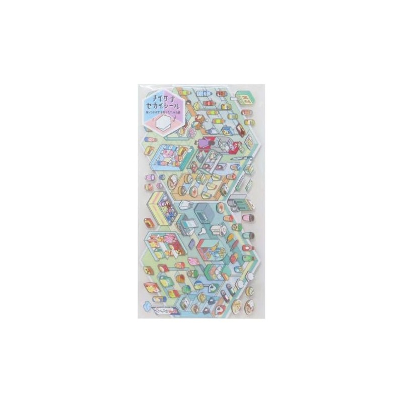 Kamio Japan Sticker Chiisanasekai Seal Convenience na Omise, 224795