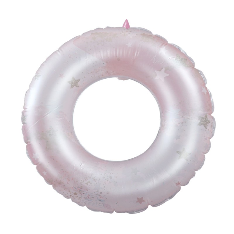 Inflatable Swimming Ring with Sequins Thickened PVC Kids Pool Float