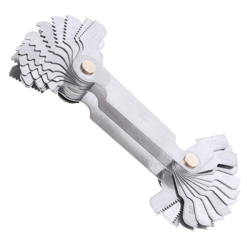 ChgImposs Screw Thread Pitch Cutting Gauge Tool Set, Stainless Steel