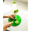 Dexas Citrus Slice Cutting Board/Serving Board 9 inches, Lime