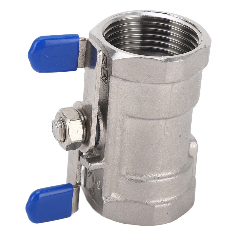 1in Full Port Ball Valve Stainless Steel Butterfly Shape Double