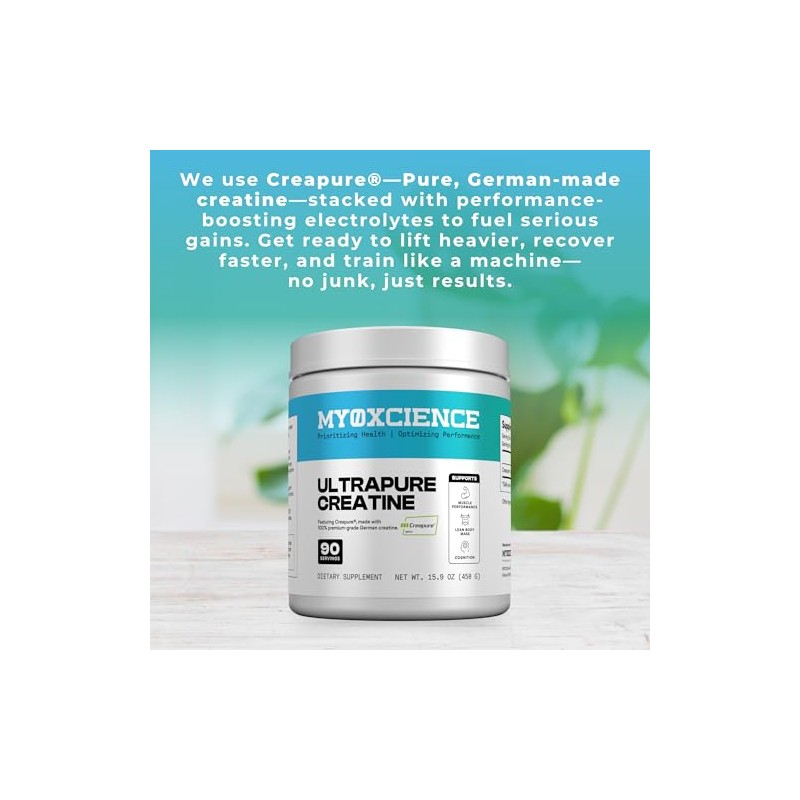 MYOXCIENCE Creapure® Creatine | 5 Grams German Creatine Monohydrate Per