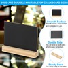 PATIKIL Mini Tabletop Chalkboard Signs, 4Pcs Small Chalkboard Signs with