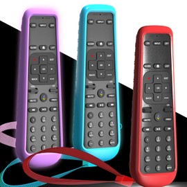 3PACK Case for DirecTV Remote, Cover for AT&T TV Now Receiver C71KW / RC82V Voice Remote Control Skin Sleeve Purple Blue Red