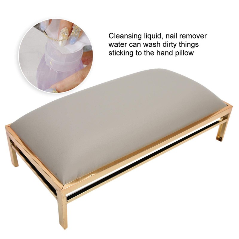 Professional Nail Art Hand Cushion, PU Leather Manicure Armrest Cushion