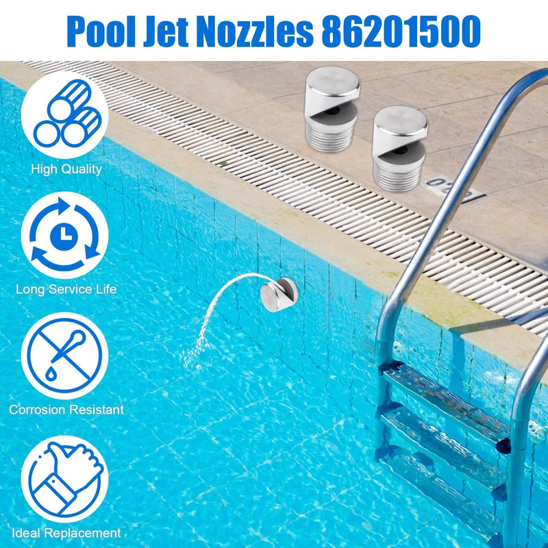 Stainless Steel Pool Aerator Nozzle - Compatible with 3/4 inch