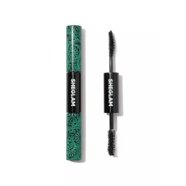 SHEGLAM 2 인 1 블랙 볼륨 및 길이 방수 마스카라 롱래스팅 듀얼 엔드 튜빙 메이크업 [Waterproof Burgundy] SHEGLAM 2-in-1 Black Volume and Length Waterproof Mascara Long-Lasting Dual End Tubing Makeup [Waterproof Burgundy]