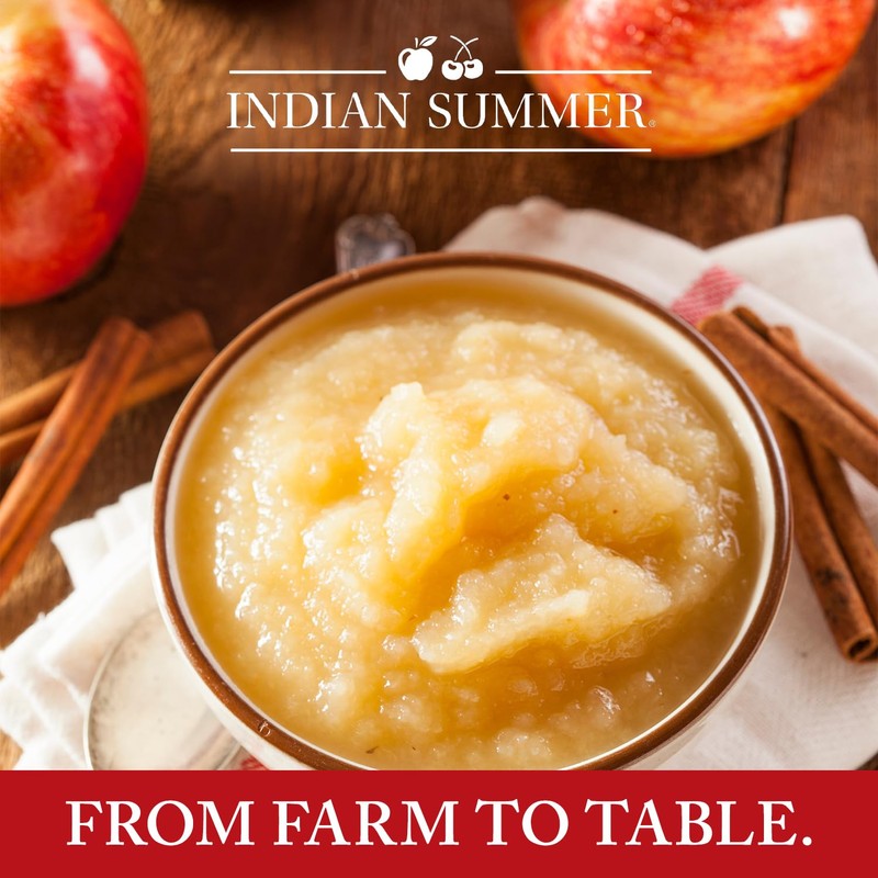 Indian Summer Chunky Peach Applesauce, 23 Ounce (Pack of 6)