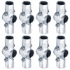 OTTFF 8 Pack 1-3/8" x 1-3/8" Line Rail Clamp for
