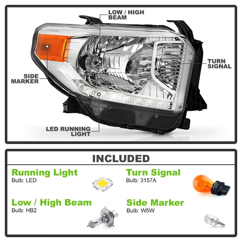 KEEKPO - For 2014 2015 2016 2017 Toyota Tundra Chrome