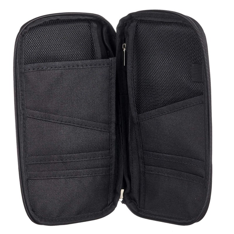 TRAVELUS Passport Holder Wallet RFID Blocking Document Organizer Clutch Bag