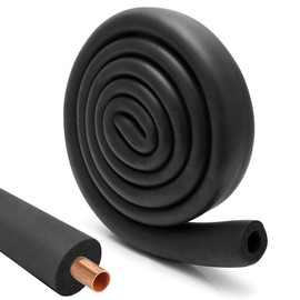 Tutamaz Pipe Insulation Rubber, Ear Insulation Foam Diameter 16 mm, Diameter 22 mm, Diameter 32 mm, Pipe Insulation 1.8 m, Hose for Pipe Diameter Heating Sanitary Heating Pipe, Copper Tube (Black