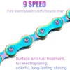YBEKI Bicycle Chain 9-Speed Colour Bicycle Chain 1/2 x 11/128