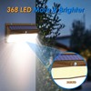368 LED Solar Lights Outdoor Motion Sensor, Solar Fence Light
