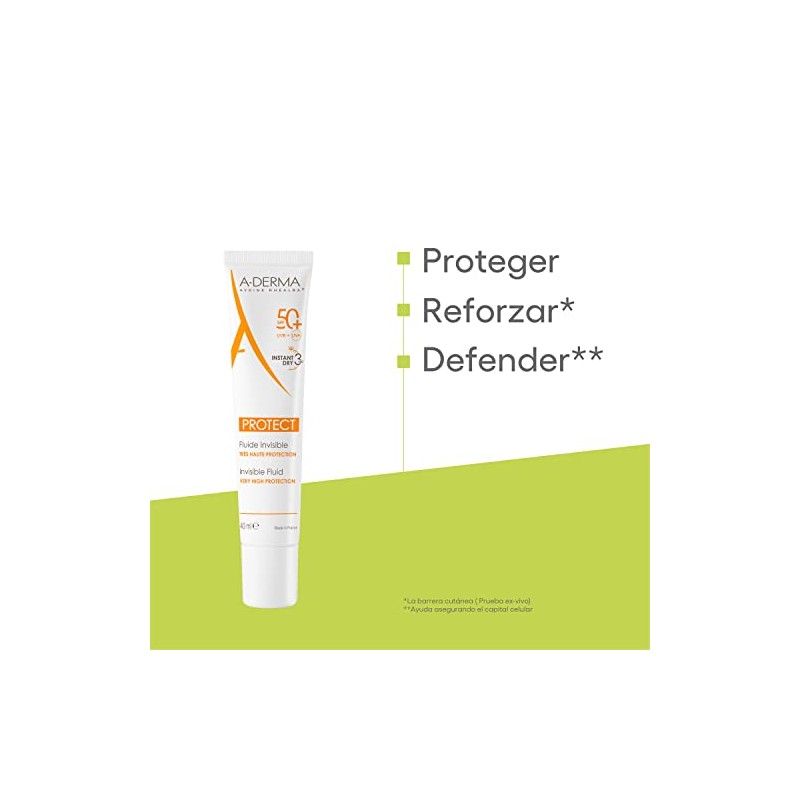 Protect Fluido Solar Invisible Cara Piel Mixta Grasa Spf 40ml