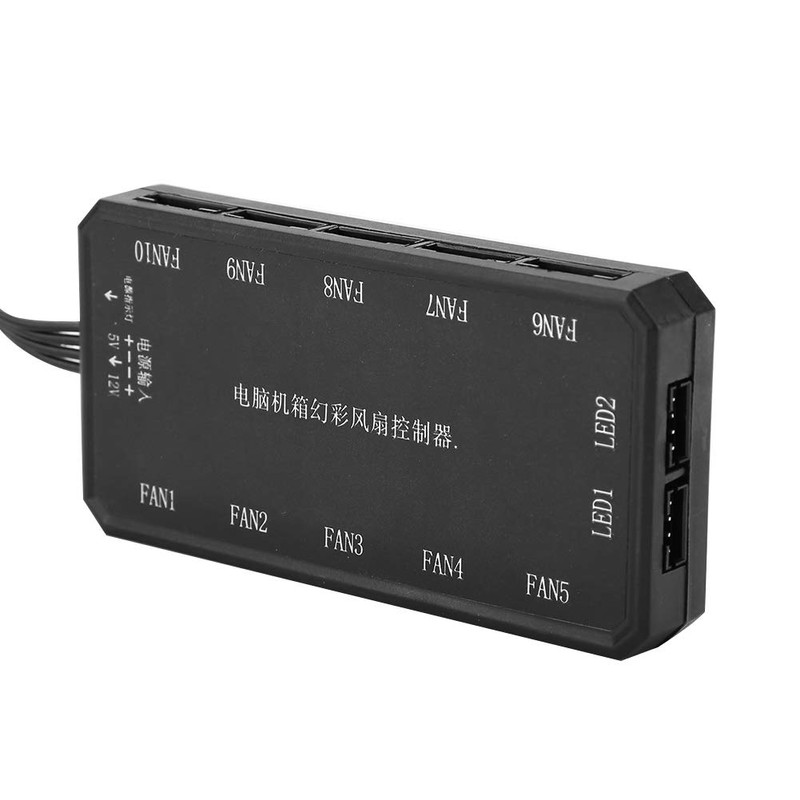 T angxi Computer Fan Speed Controller LED Colorful Rainbow RGB