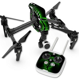 MightySkins Skin Compatible with DJI Inspire 1 Quadcopter Drone wrap Cover Sticker Skins Bio Glow
