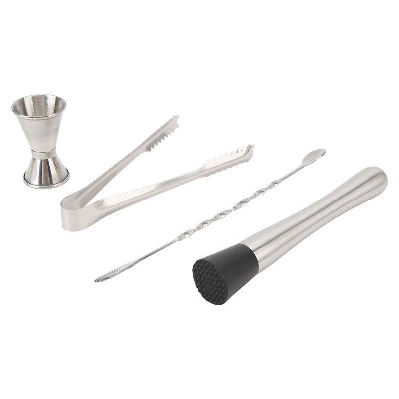 Bartender Kit Bar Tool Set Stainless Steel Cocktail Jigger Muddler