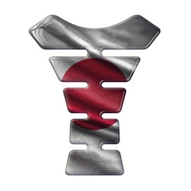 Japan Textured Flag 3D Gel Domed Motorcycle Tank Pad