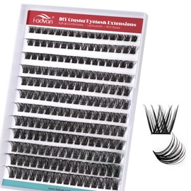 DIY Individual Eyelash Extensions Kit - Multiple Shapes for Custom Looks, Beginner Friendly Home Application, Reusable Natural Lashes