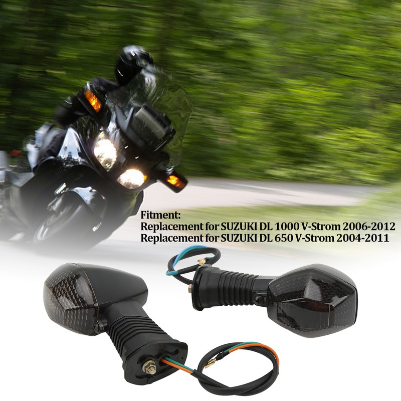 Motorcycle Front Turn Signal Light Indicator Lamp Replacement for SUZUKI
