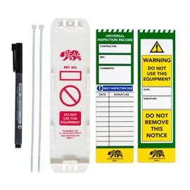 BearTOOLS Universal Inspection Record Kit Generic Multi-application Compact Design Safe Sites Frequent Observation (Holder + 2 Inserts + Marker)