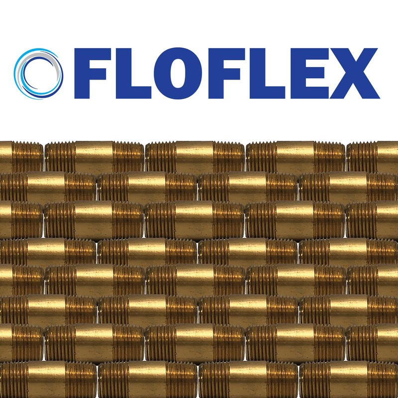 FloFlex Brass Thread Adapter, 1/8" NPT Male X 1/8" G