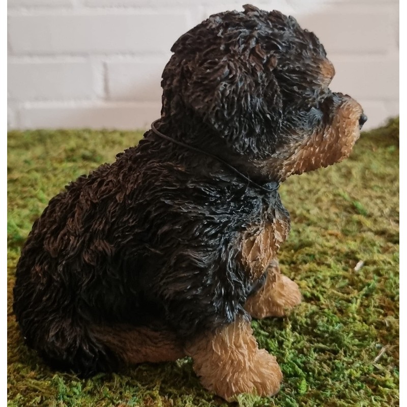 Pet Pals Black and Tan Cavapoo | Resin Home or