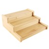 Enwye Spice Rack 3-Tier Bamboo Wood Shelf, Kitchen Organizer for