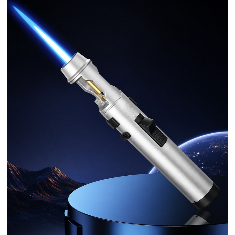 Refillable Butane Torch for Cooking – Adjustable Jet Flame with