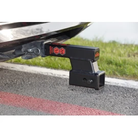 TOPTOW Trailer Receiver Hitch Extender Adapter 4" Drop/Riser, 8" and 10" Extension Length, 2" Shank, 7500lbs Towing Capacity, Matte Black…