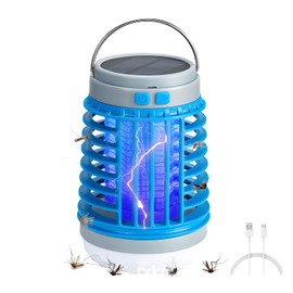Buzzbug Mosquito Killer, Mosquitoes Zapper, BuzzBlast, USB Charing y Solar, ideal para exteriores e interiores (1 unidad-azul)