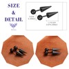 MicVivien Spike Ball Cartilage Stud Earrings Stainless Steel 18 Gauge