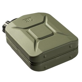 BW® Proper Metal Fuel Canister, 2 Litres, Olive Green, Bronze Green, RAL 6031-F9, Made in Europe