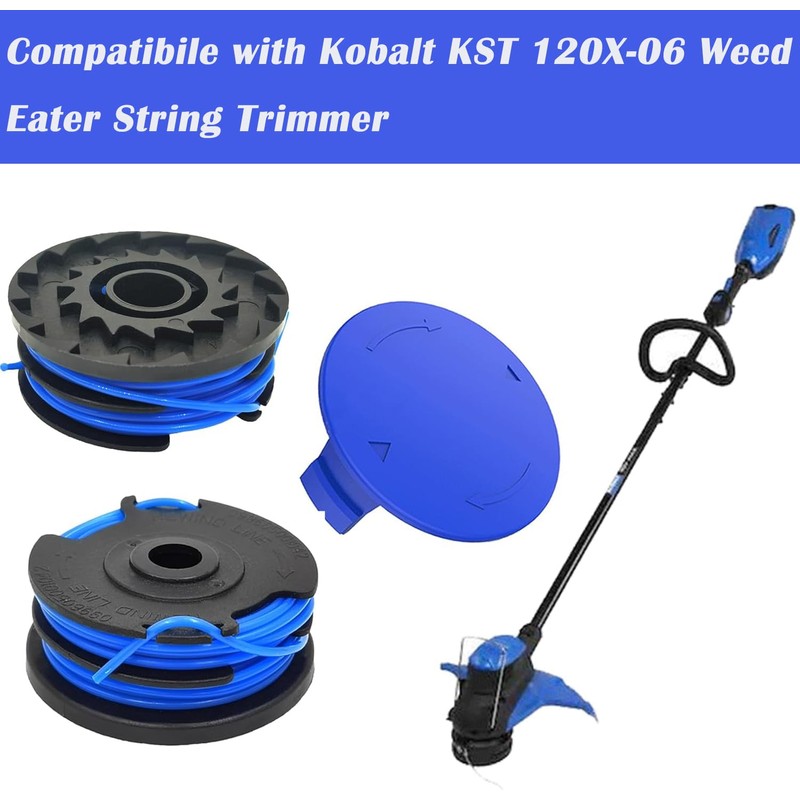 6Pcs 0.065" 20Ft KST-120X String Trimmer Replacement Spool, Weed Eater