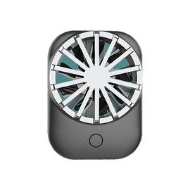 Mobile Phone Cooling Fan Game Cooler USB Wireless Back Clip Cooling Fan Phone Cool Heat Sink Wind Adjustable Black