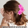 KEWUF 3 Pcs Blumen Haarklammer, hawaiianische Plumeria-Haarspange, Haarklammer mit Blumen-Motiv
