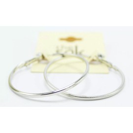 The Sak New Simple Silver 2" Hoop Earrings by The Sak #SAK76
