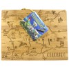 Totally Bamboo Destination Colorado State Shaped Serving and Cutting Board,