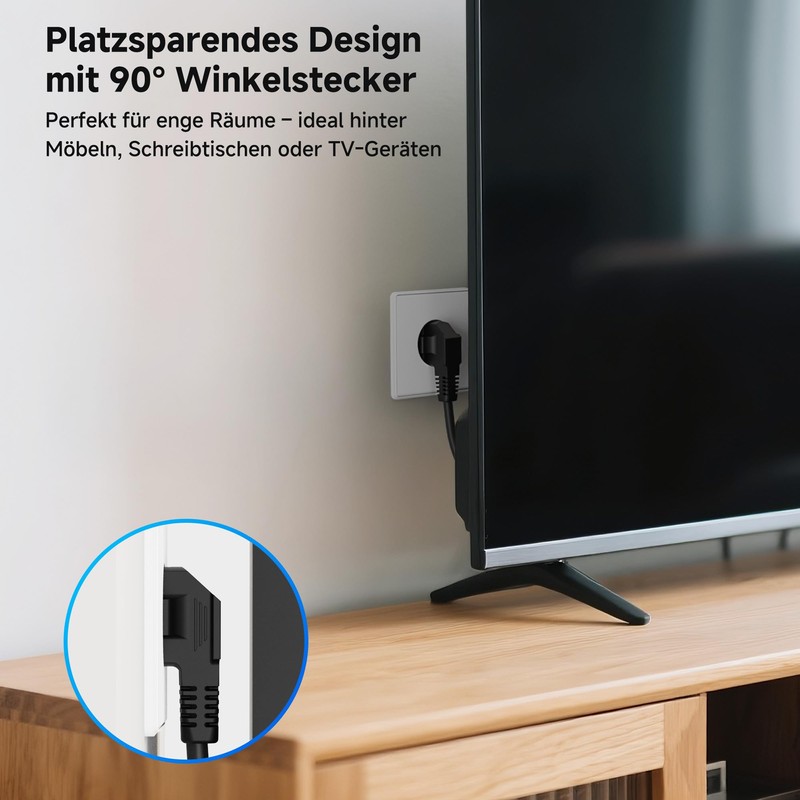 Cable Matters (2-Pack) CEE 7/7 to C5 Power Cable 2