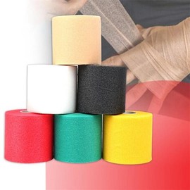 1PC 다용도 탄력 프리랩 테이프 운동용 붕대 헤어밴드 폼 팔꿈치 무릎 언더랩 스포츠 랩 [02 rose red] 1PC Multi-purpose Elastic Pre-wrap Tape Exercise Band Hairband Foam Elbow Knee Underwrap Sports Wrap [02 rose red]