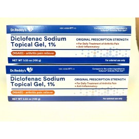 Generic Arthritis Pain Diclofnac Gel 1% 100grams Pack Of 2 Box 