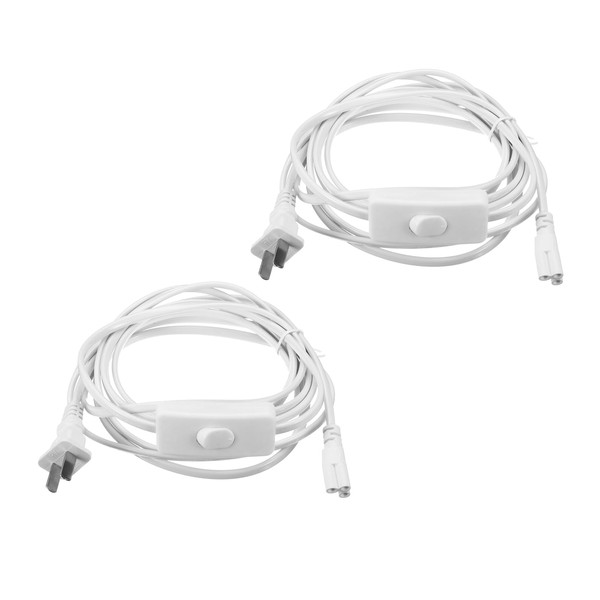 PATIKIL T5 T8 LED Tube Light Power Cord, 2pcs 9.8FT