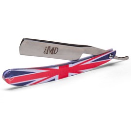 ~SHAVE READY~ MD Union Jack Straight Razor (Steel)
