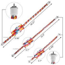 Jusney Bird Rope Perches,Parrot Toys 21 inches Rope Bungee Bird Toy (21 inches)[1 Pack]