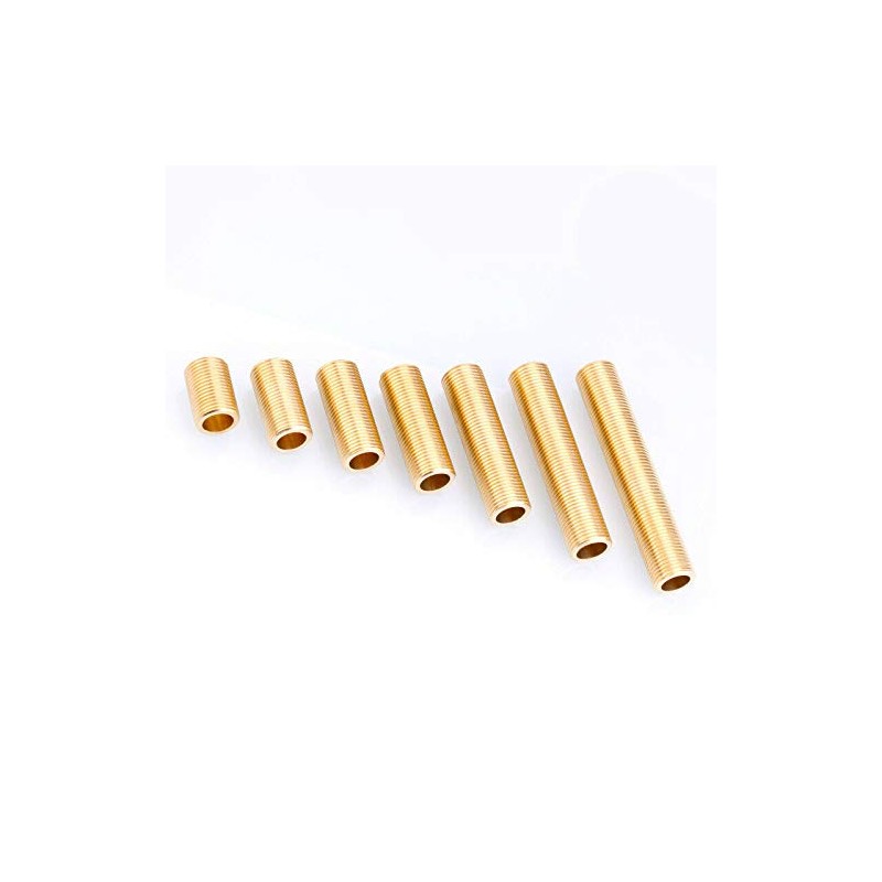 SUPERTOOL Thread Nipple 1/2" Brass Running Nipple Threaded Tube for