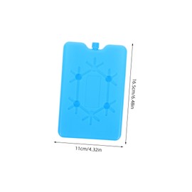 Totority 3pcs Reusable Freezer Packs Portable Ice Cube Molds for Lunch Boxes Coolers Backpacks Leakproof Lightweight Secure Design for Picnics Camping and Food Transport