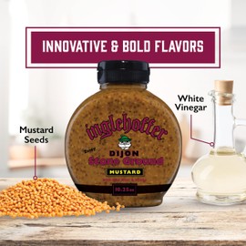 Inglehoffer Dijon Stone Ground Mustard, 10.25 oz Squeeze Bottle